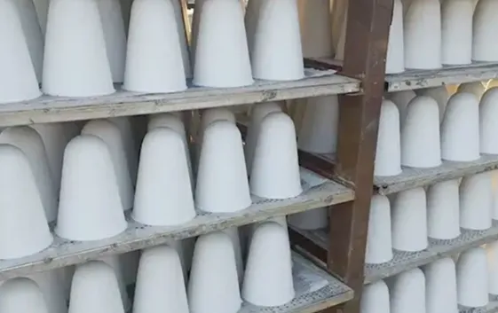 Vacuum Formed Ceramic Fiber Cone for Aluminum Casting