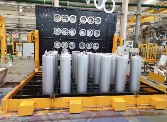 Application of Aluminum Billet Casting Thimbles in Aluminum Casting Production Workshop