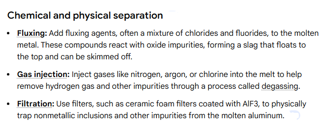 Chemical and physical separation