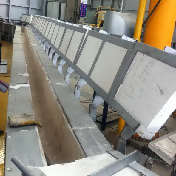 Integrated Molten Aluminum Launder system and Trough