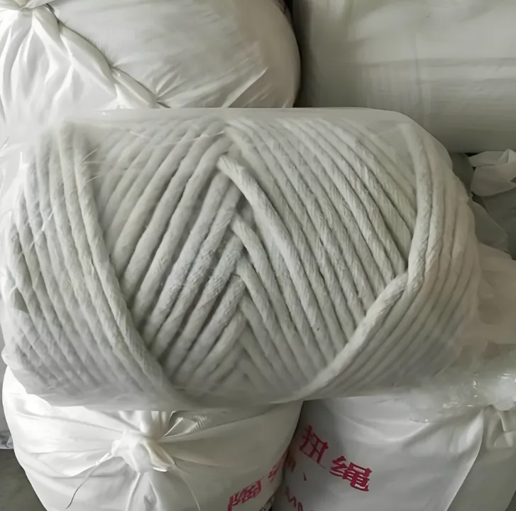 Inventory packaging display of ceramic fiber square reinforced rope