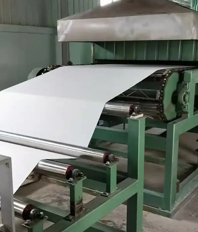 Industrial ceramic fiber paper manufacturing factory equipment and production site