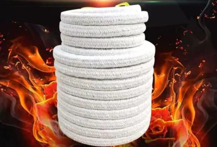 Ceramic fiber square rope, high temperature resistant up to 1260°C, specifically designed for furnace doors.