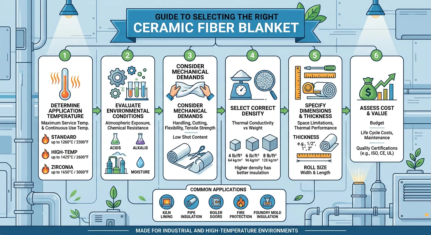 GUIDE TO SELECTING THE RIGHTCERAMIC FIBER BLANKET