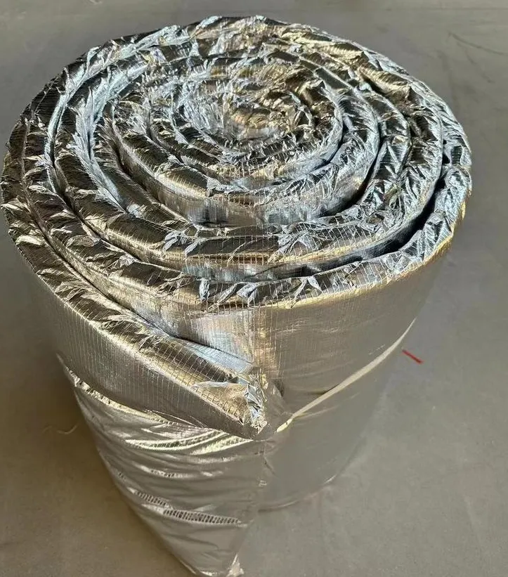 Ceramic fiber blanket roll with aluminum foil