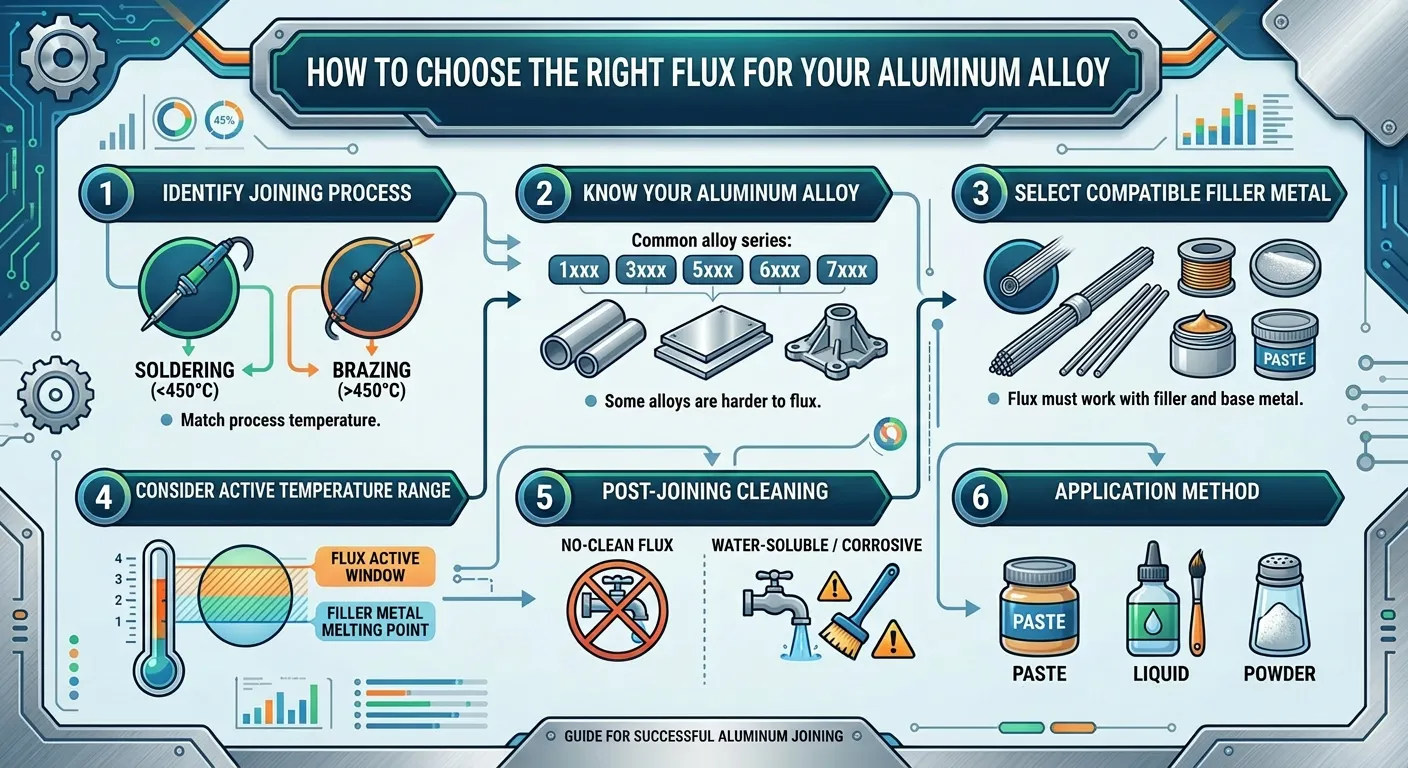Six step tutorial on how to choose the appropriate flux for molten aluminum